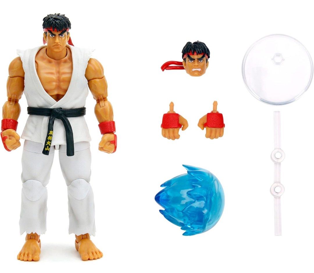 Jada Ultra Street Fighter II - 6” Ryu (Category: Toy Figures) located in Singapore. Submitted by javantoys (Listing ID 1315085599, Image 2). Description: What you see is what you get (picture 1 of listing). To self-collect at Yishun or MRT station..