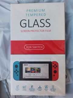 Nintendo Switch OLED Tempered Glass Screen Protector, HD Anti Scratch 0.33mm 9H Hardness Tempered Glass Protective Film for Nintendo Switch