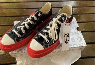 CDG Converse Red Sole Low Top