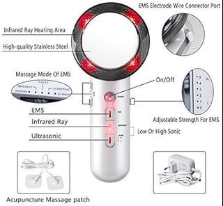 Ultrasonic Slimming Machine, MYSWEETY (Ultrasonic Cavitation+EMS+Infrared) Beauty Device, ultrasonic fat burning machine Anti cellulite Remove Fat Dissolve Lipo Massage Therapy