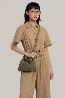 BNWT Sabrina Goh Shumai Mini Sling Bag in Matcha