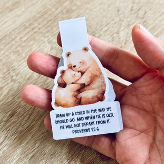 Handmade Proverbs 22:6 Christian Magnetic Bookmarks