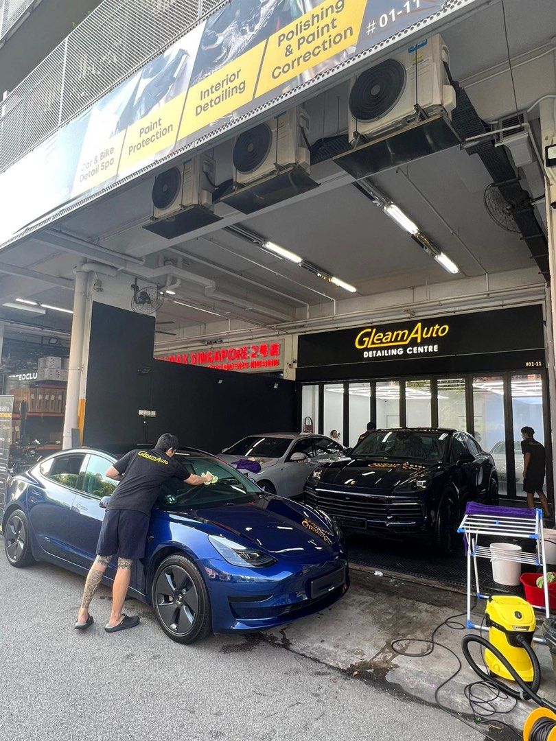 🔥 Premium Car Spa @ Serangoon First Centre| Exterior Foam Wash | Chemical Rims Cleaning and Scrub | Tyre Shine | Interior Vacuum, Wipe, Disinfectant | Claybar | System X Renew Nano Ceramic Protection Spray 🇺🇸 [ Walk-ins Accepted ] (Category: Detailing & Protection) located in Singapore. Submitted by gleamauto.detailingcentre (Listing ID 1308415847, Image 9). Description: Professional car premium spa wash at $65.00 / $70.00 only! Car detail was