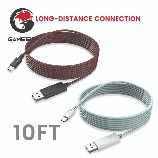 GameSir AC10 Nylon Braided Cable 3meter (10ft) USB to Type C (Category: Cables & Chargers) located in Singapore. Submitted by earthnmarver (Listing ID 1320462328, Image 3). Description: GameSir AC10 Nylon Braided Cable 3meter (10ft) USB to Type C FEATURES: 1. Compatible with GameSir G7, GameSir G7 SE, GameSir G7 Pro, GameSir T4k, GameSir K1. 2. USB-A to USB-C connector. 3. Plug and play. 4. Sleek and attractive nylon braided exterior. 5. Extra-lo