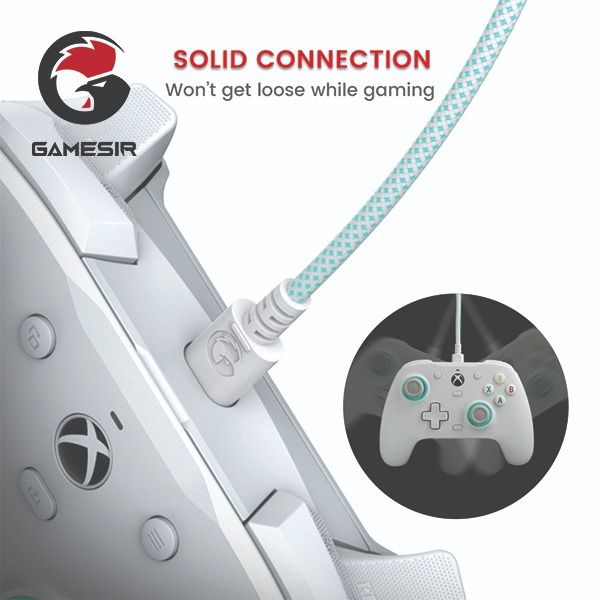 GameSir AC10 Nylon Braided Cable 3meter (10ft) USB to Type C (Category: Cables & Chargers) located in Singapore. Submitted by earthnmarver (Listing ID 1320462328, Image 5). Description: GameSir AC10 Nylon Braided Cable 3meter (10ft) USB to Type C FEATURES: 1. Compatible with GameSir G7, GameSir G7 SE, GameSir G7 Pro, GameSir T4k, GameSir K1. 2. USB-A to USB-C connector. 3. Plug and play. 4. Sleek and attractive nylon braided exterior. 5. Extra-lo