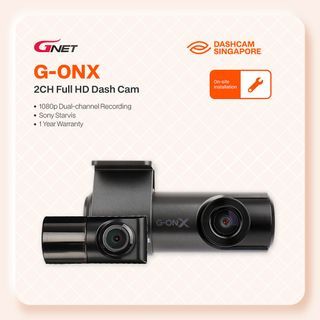  2 Channel Full HD Dashcam / Car Camera [Made in Korea] | GNET G-ON X | Professional Dash Cam Installation on-site at your location