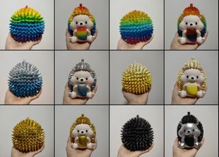 Jinart Cute 250% Durian Hedgehog rainbow designer toy sofubi sofuvi art toys not popmart labubu dimoo skullpanda