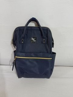 Anello Leather Backpack Small Size Blue