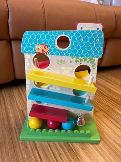 Vilac Wooden House of Balls, Small, Multi-Color