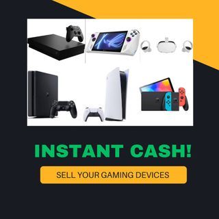 HIGHEST INSTANT CASH / Sell your Gaming Devices / Buy Trade in PS5 Playstation 5 PS VR2 Portal PS3 PS4 fat slim pro Nintendo Switch lite gen 1 2 OLED Xbox one series S X Steam Deck lcd oled Rog ALLY Z1 EX X Legion GO Z1 Extreme MSI CLAW Quest Meta 2 3 Pro