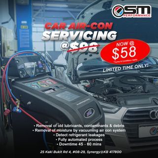 Car Air Con Servicing | Aircon Flushing | New Gas Top Up | Clean and Vacuum AC and Filter | Repair Works for Car