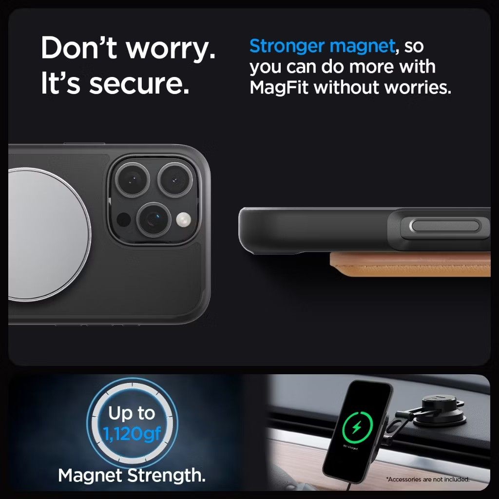 Spigen iPhone 16 Pro Max Case 6.9" Ultra Hybrid S MagFit (Category: Cases & Sleeves) located in Singapore. Submitted by Danielitto (Listing ID 1328003129, Image 3). Description: Spigen iPhone 16 Pro Max Case 6.9" Ultra Hybrid S MagFit Frost Magnetic Phone Case Phone Stand iPhone Case iPhone Cover Made from a blend of PC and TPU for durability Flush-fitting versatile kickstand via Active Stop Technology Infused with blue resin for long-lasting cla
