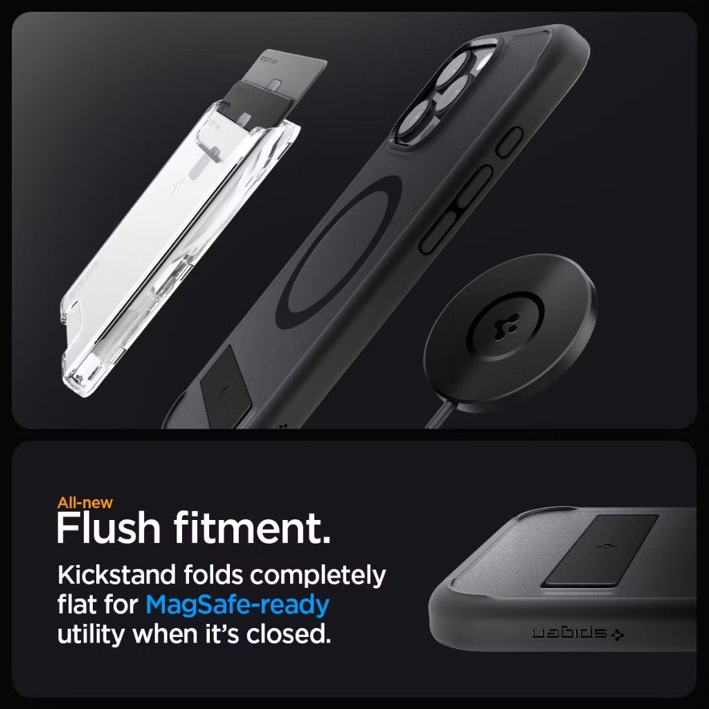 Spigen iPhone 16 Pro Max Case 6.9" Ultra Hybrid S MagFit (Category: Cases & Sleeves) located in Singapore. Submitted by Danielitto (Listing ID 1328003129, Image 4). Description: Spigen iPhone 16 Pro Max Case 6.9" Ultra Hybrid S MagFit Frost Magnetic Phone Case Phone Stand iPhone Case iPhone Cover Made from a blend of PC and TPU for durability Flush-fitting versatile kickstand via Active Stop Technology Infused with blue resin for long-lasting cla