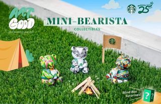 starbucks 25th anniversary art for good - 1st set of 3 bears