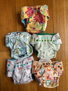5 x all-cloth diapers