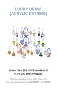 WTT Seventeen Miniteen Keyring Doa