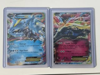 Kyreum EX 30/101 Pokemon Plasma blast (2013) and Xerneas EX 97/146 Pokemon XY (2014)