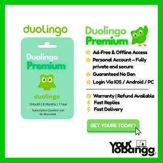 Super Duolingo Plus Premium Gift Card