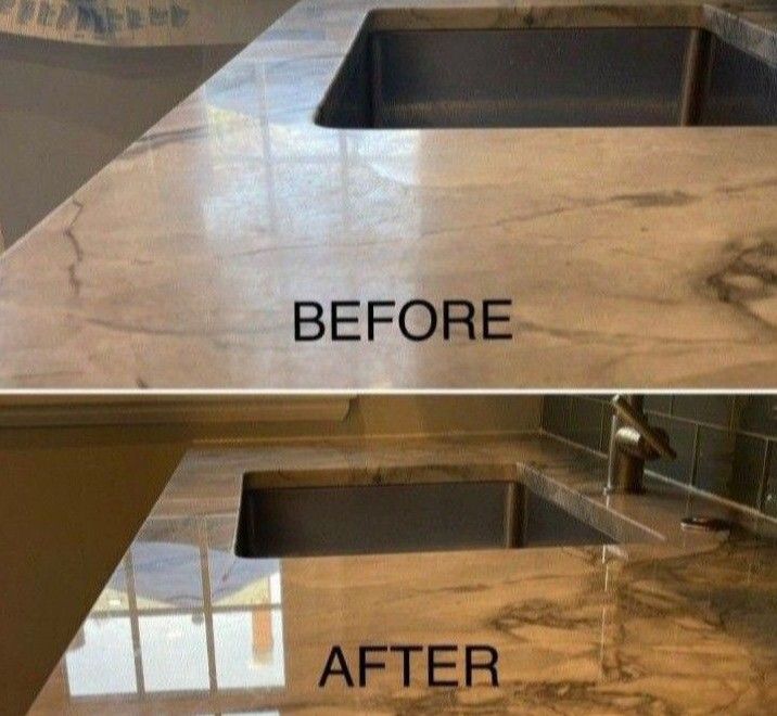 Counter top Flakes|counter top polish|Kitchen Top renovation|epoxy paint|Table top Flakes and polish|Marble, quartz, solid surface, counter top stain remove, counter top restoration| Best service|HDB, BTO, Landed house renovation|Registered company (Category: Epoxy Flooring) located in Singapore. Submitted by classic_renovation (Listing ID 1404822551, Image 9). Description: 📞 +65 8178 0896 🔥Explosive Flooring Deal🔥 Polish& FlexPro commited to 