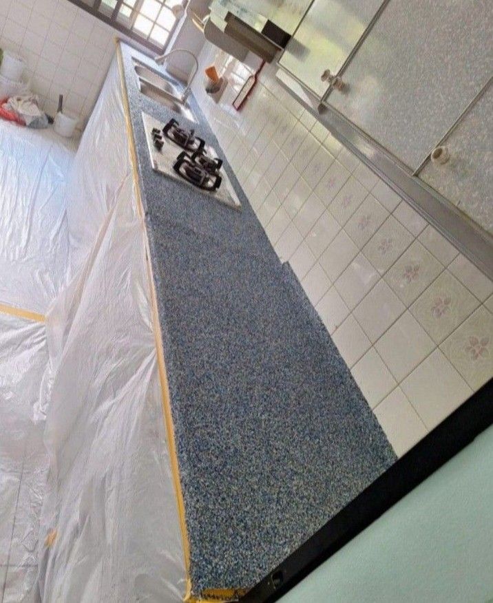 Counter top Flakes|counter top polish|Kitchen Top renovation|epoxy paint|Table top Flakes and polish|Marble, quartz, solid surface, counter top stain remove, counter top restoration| Best service|HDB, BTO, Landed house renovation|Registered company (Category: Epoxy Flooring) located in Singapore. Submitted by classic_renovation (Listing ID 1404822551, Image 4). Description: 📞 +65 8178 0896 🔥Explosive Flooring Deal🔥 Polish& FlexPro commited to 