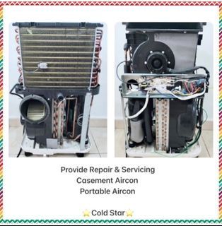 ❄️ We Provide Repair , Servicing , Chemical Wash , For Portable Aircon & Casement Window Aircon ☎️88366086