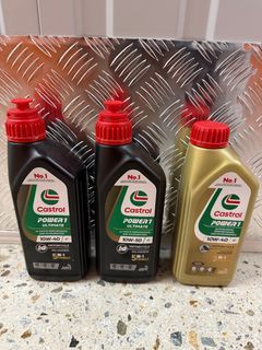 Castrol Fully/Semi Synthetic Motorbike Motorcycle Engine Oil 10W40/10W50