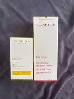 Clarins Body Partner & Tonic Treatment Oil Set