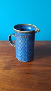 Mid Century 1960s Søholm Stentøj, Blue Granit series | Water Jug | Made in Denmark