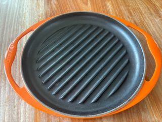 Le Creuset Orange Cast Iron Grill Pan