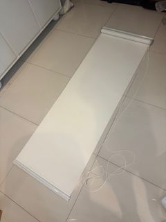 White Roller Blind - see photos for measurements