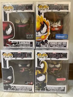 Funko Pop! Venom Series - Carnage, Ghost Rider, Black Panther, Loki