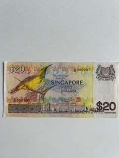Singapore $20 Banknote
