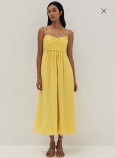Arlette Pleat Fit & Flare Dress