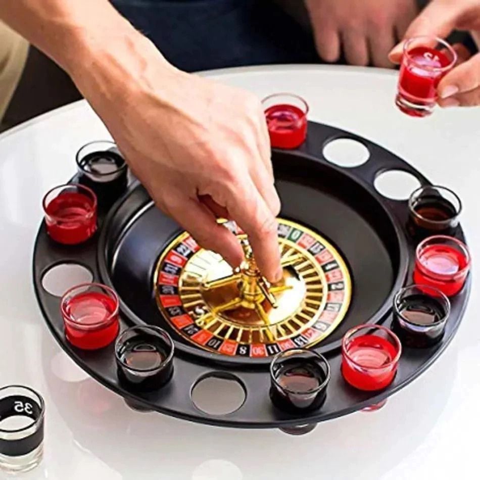 PU Leather Dice Cup Set, Roulette, Hammer Shots, Wheel of Shots Party Bar Club KTV Entertainment Drinking Party Game Supplies (Category: Board Games & Puzzles) located in Singapore. Submitted by hitlifesg (Listing ID 1360460300, Image 4). Description: 1 PU Leather Dice Cup + 5 White 16mm Dice: $5 Minimum Purchase: 2 sets Bulk order price: $4.50 (more than 10 sets) Wheel of Shots: $5 Hammer Shots: $10 Roulette: $10 Standard Delivery (2-4 working d