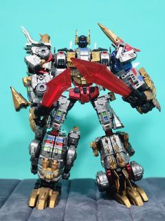 3rd Party Transformers Zeta EX-04 Dinokong aka Volcanicus (Dinobots Combiner) Set of 5 individual figures