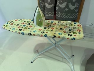 Tefal iron and Ironing Board with Paw Print Cover