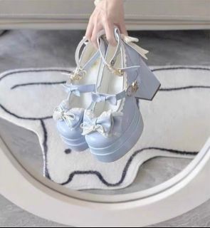 Lolita Style Platform Shoes - Light Blue