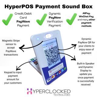 PAYNOW SOUNDBOX PAYNOW PAYWAVE TERMINAL VISA MASTER MASTERCARD AMEX AMERICAN EXPRESS WECHATPAY WECHAT PAY ALIPAY GRABPAY CREDIT CARD TERMINAL DEBIT CARD TERMINAL PAYWAVE MACHINE PAYNOW MACHINE PASAR MALAM FNB RETAIL F&B POP UP BOOTH