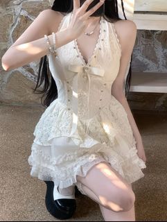 White coquette vanilla laced dress
