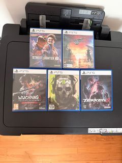 PS5 game  Street fighter  / Final fantasy 7 rebirth / Wuchang fallen feathers / Call of duty modern warfare / Tekken 8