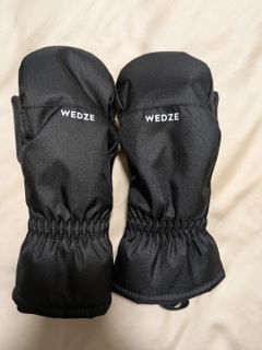 Wedze Waterproof Winter Mittens Gloves 4-5 years old
