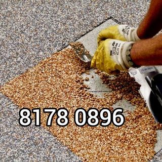 Pebbles wash/Stone Finish/Outdoor area pebbles epoxy/hdb/condo/bto/landed/renovation work/Best pebbles epoxy service in Singapore