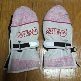 United Motion ski winter Mittens - Pink and White 90-100cm