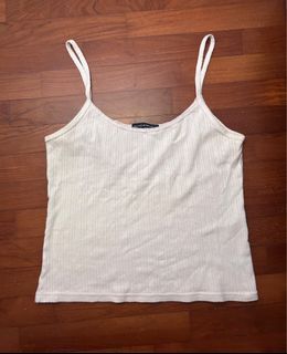 Baby Pink Eyelet Brandy Melville Ribbed Tank Top