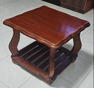 Wooden Side Table - Dark Brown