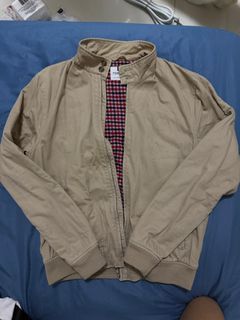 Topman Beige Jacket with Checkered Lining - Size S