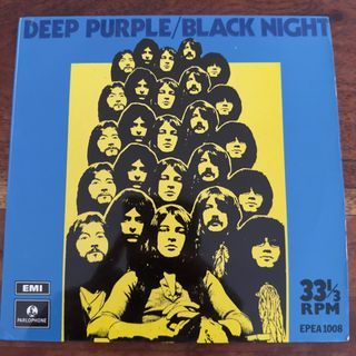 Deep Purple -Black Night/Speed King (1970) Singapore Press EP 7” Record Vinyl LP