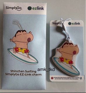 THE BEST AND MOST USEFUL GIFT! Brand new Shinchan Surfing Ezlink charm for sale! 😊