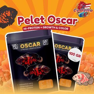 Premium Predator Fish Pellets 100g - Ideal for Red Oscar, Tiger Oscar, Albino Oscar, Batik Oscar | Perfect for Betta Enthusiasts and Predator Fish Lovers | High-Quality, Nutrient-Rich, Fast Growth, Enhanced Coloration, Immune Boost, Balanced Nutrition