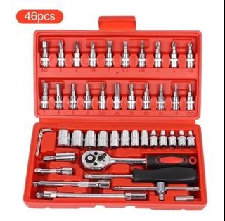 46pcs Ratchet wrench set/ Car Repair Tool set Socket Set Tool Ratchet Torque Wrench Combo Tools Kit/wrench set/torque wrench/ratchet wrench/spanner set